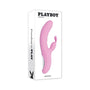 Playboy Rub Me Right Rechargeable Thrusting Dual Stimulator Silicone Pink Petal - Royal Sins