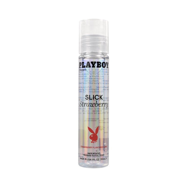 Playboy Slick Flavored Water - Based Lubricant Strawberry 1 oz. - Royal Sins