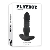 Playboy Trust The Thrust Thrusting Vibrating Anal Plug Black - Royal Sins