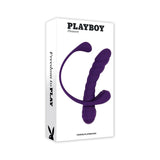 Playboy Twisted Playground Rechargeable Triple Stimulator Vibe Silicone Purple Acai - Royal Sins