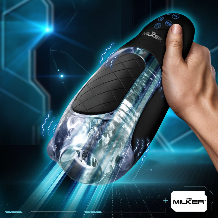 Pleasure Grip Sucking & Vibrating Masturbator - Royal Sins