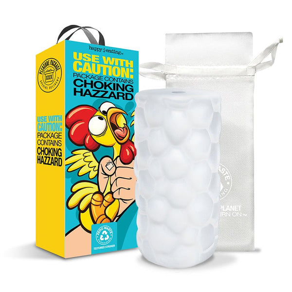 Pleasure Package Use With Caution - Tight Textured Stroker - Royal Sins