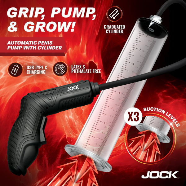 Power Pumper Automatic Penis Pump with Cylinder - Royal Sins