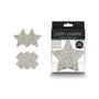 Pretty Pasties Star & Cross Glow 2 Pair - Royal Sins