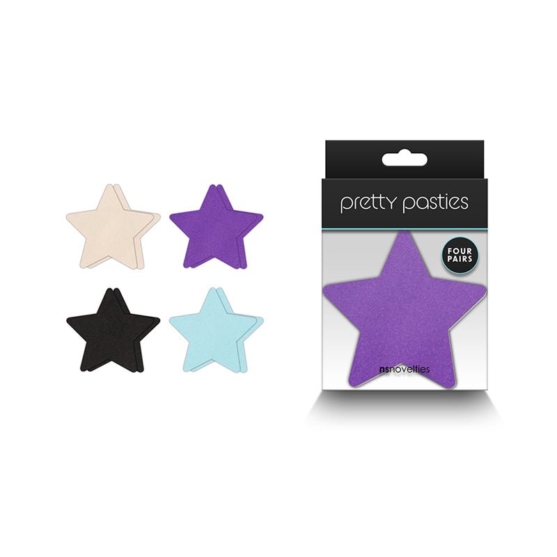 Pretty Pasties Star I Assorted 4 Pair - Royal Sins