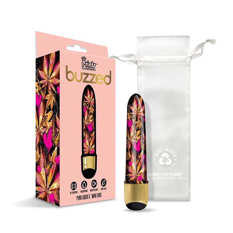 Prints Charming Buzzed 5" Mini Vibe - Pink Kush - Royal Sins