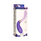 Prisms 10X Pari Dual Ended Wavy Silicone/Glass Vibrator - Royal Sins