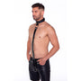Prowler RED Leather Collar with Strap - Royal Sins