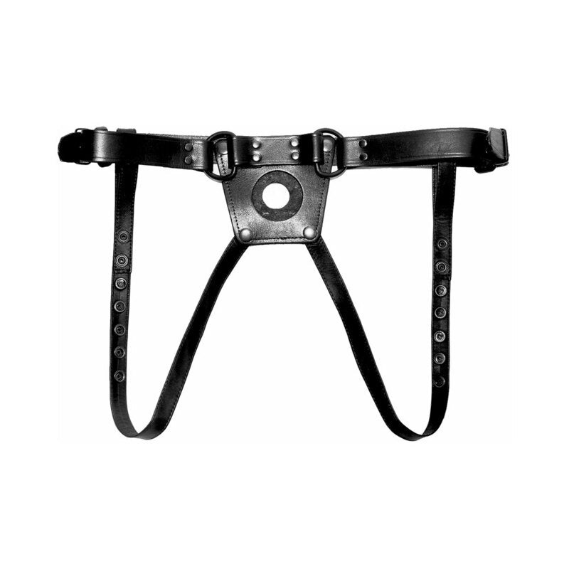 Prowler RED Leather Dong Harness XL - Royal Sins