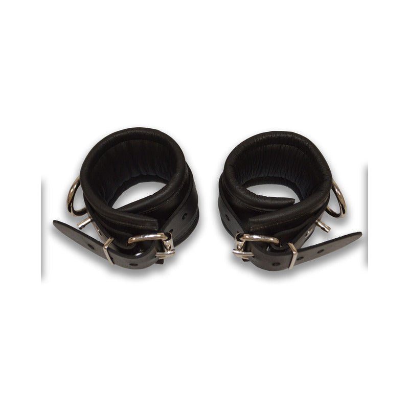 Prowler RED Leather Lockable Ankle Restraints L/XL - Royal Sins