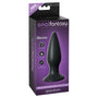 Anal Fantasy Elite Collection Small Rechargeable Vibrating Silicone Anal Plug Black