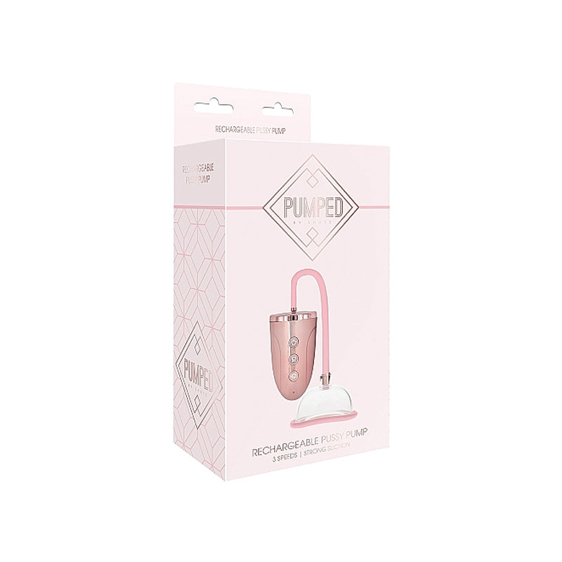 Pumped Rechargeable 3-Speed Pussy Pump Pink