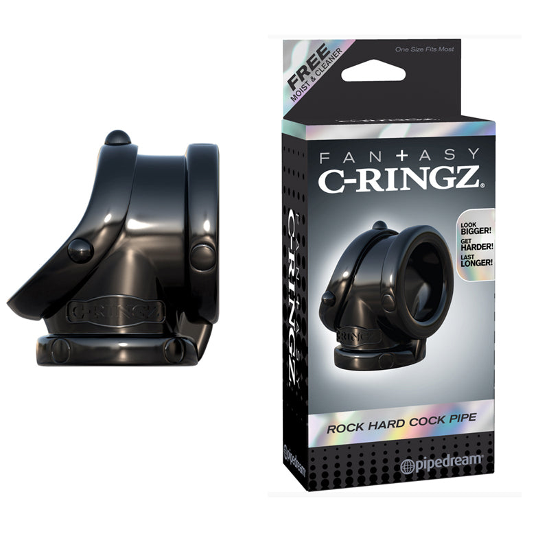 Fantasy C-Ringz Rock Hard Cock Pipe Sling Black