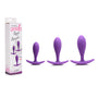 Gossip Rump Bumpers 3-Piece Silicone Anal Plug Training Set Violet