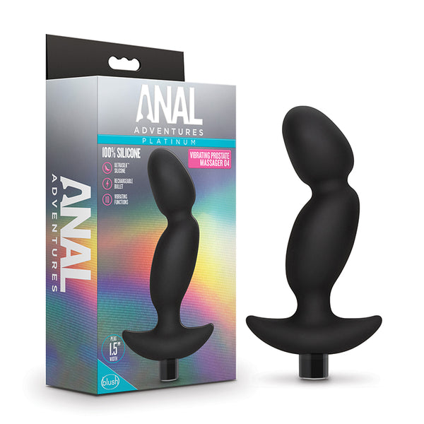 Anal Adventures?Platinum Silicone Rechargeable Vibrating Prostate Massager 04