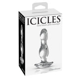 Icicles No. 72 Glass Anal Plug Clear
