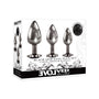 Evolved Black Gem Anal Plug 3-Piece Set