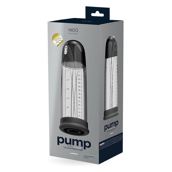 Pump Rechargeable Vacuum Penis Pump Black - Royal Sins