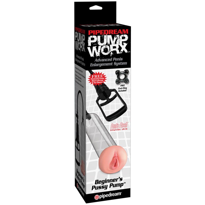 Pump Worx Beginner's Pussy Pump Beige/Clear - Royal Sins