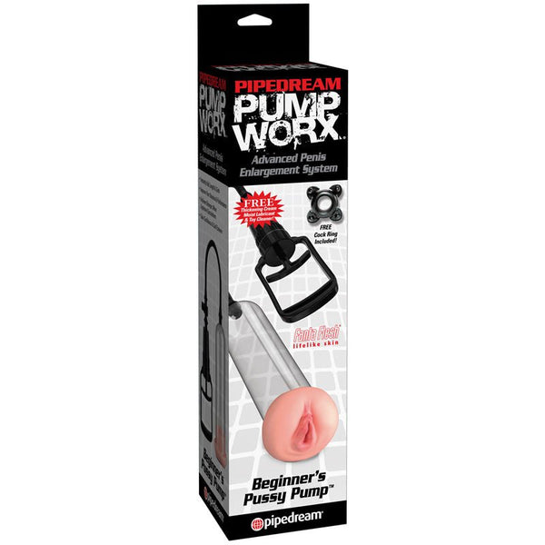 Pump Worx Beginner's Pussy Pump Beige/Clear - Royal Sins