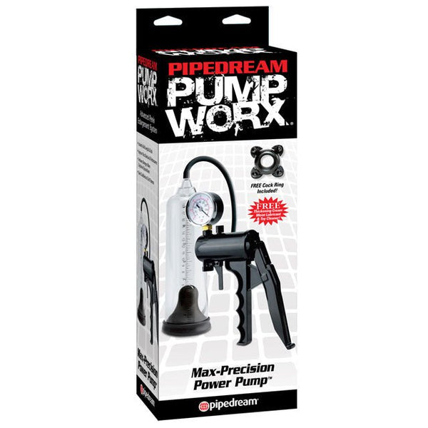 Pump Worx Max - Precision Power Pump Clear/Black - Royal Sins