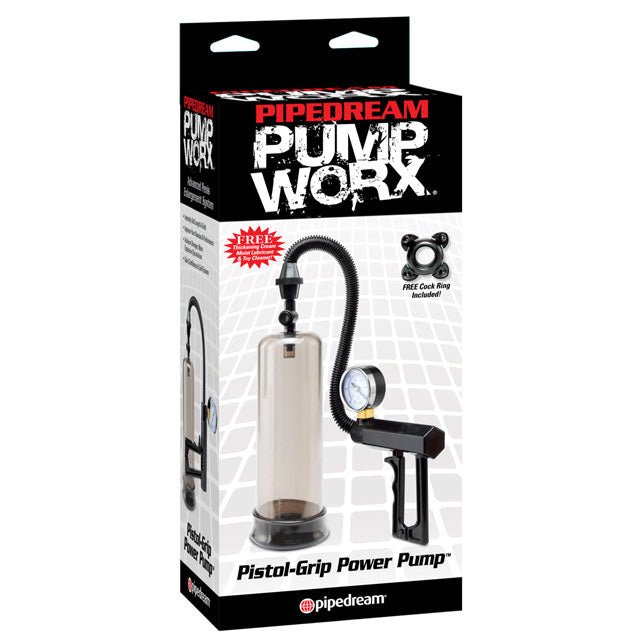 Pump Worx Pistol - Grip Power Pump Clear/Black - Royal Sins
