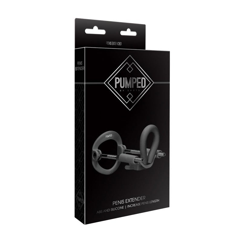 Pumped Silicone & ABS Penis Extender Black - Royal Sins