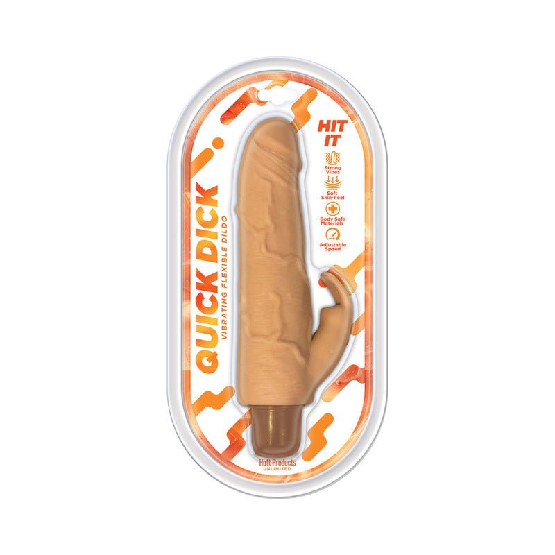 Quick Dick Hit It Vibrating Flexible Dildo - Royal Sins