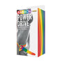 Rainbow Power Drive 7 inch Strap On Dildo With Harness Silicone - Royal Sins