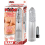 Ram 3.5in. Vibrating Penis Extender (Clear) - Royal Sins
