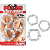 Ram Beaded Cockrings (Clear) - Royal Sins