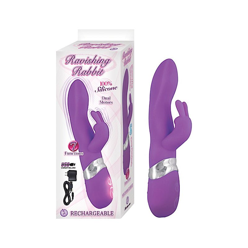 Ravishing Rabbit Multispeed Waterproof Clit Stimulating Vibe (Purple) - Royal Sins