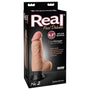 Real Feel Deluxe No. 2 Realistic 6.5 in. Vibrating Dildo With Balls and Suction Cup Beige - Royal Sins