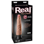 Real Feel Deluxe No. 3 Realistic 7 in. Vibrating Dildo With Suction Cup Beige - Royal Sins