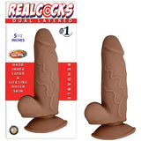 Realcocks Dual Layered 1 5.5in Brown - Royal Sins