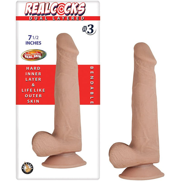 Realcocks Dual Layered 3 7.5in Flesh - Royal Sins