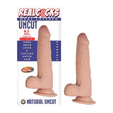 Realcocks Dual Layered Uncut Slider Thin Tip 8.5 in. Light - Royal Sins