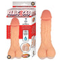 Realcocks Self Lubricating 7in 3 - In - 1 Masturbator - White - Royal Sins