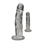 Realistic 7 in. Glass Dildo With Base Clear - Royal Sins