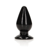 RealRock Crystal Clear 3.5 in. Anal Plug Black - Royal Sins