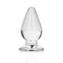 RealRock Crystal Clear 4.5 in. Anal Plug Clear - Royal Sins