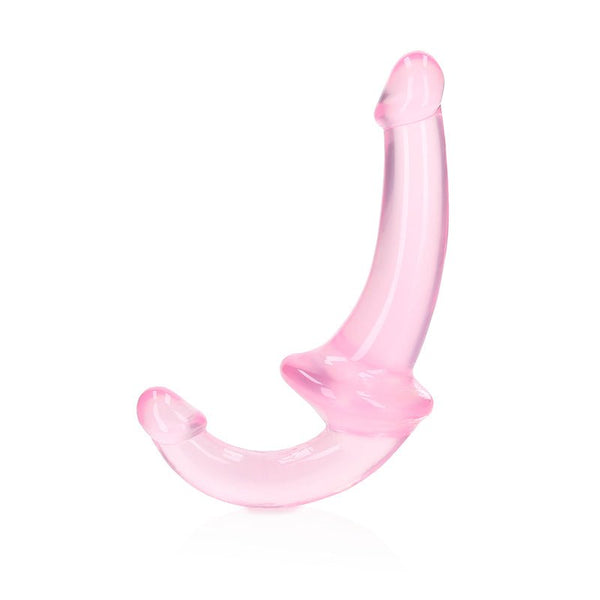 RealRock Crystal Clear 6 in. Strapless Strap - On Dildo Pink - Royal Sins
