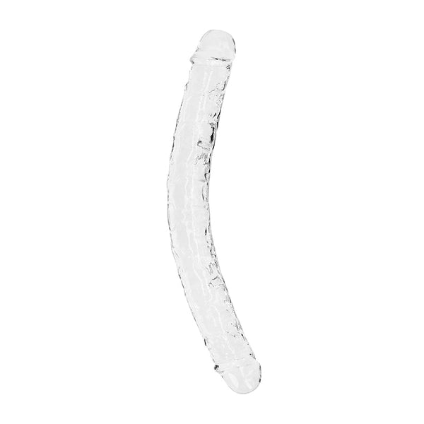 RealRock Crystal Clear Double Dong 13 in. Dual - Ended Dildo Clear - Royal Sins
