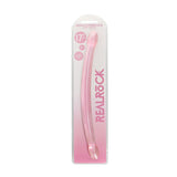 RealRock Crystal Clear Non - Realistic 17 in. Double Dildo Pink - Royal Sins