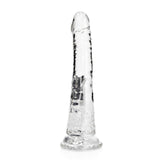 RealRock Crystal Clear Slim 7 in. Dildo Clear - Royal Sins