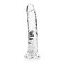 RealRock Crystal Clear Slim 9 in. Dildo Clear - Royal Sins