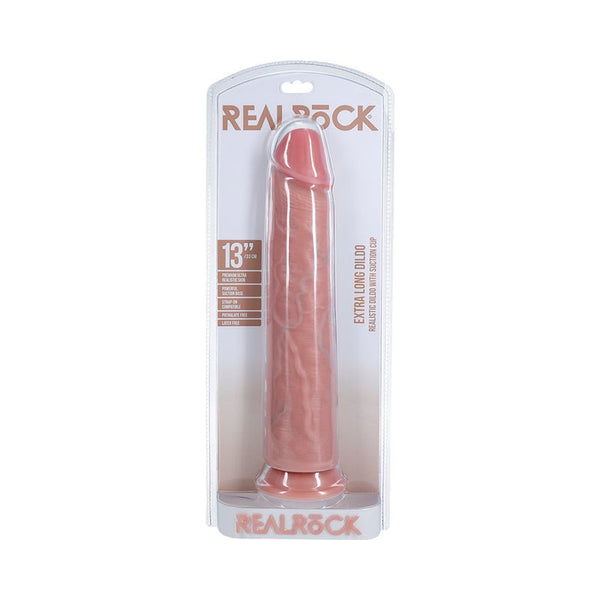 RealRock Extra Long 13 in. Dildo Beige - Royal Sins