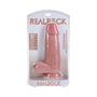 RealRock Extra Thick 10 in. Dildo with Balls Beige - Royal Sins