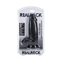 RealRock Extra Thick 8 in. Dildo with Balls Black - Royal Sins