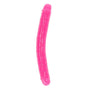 RealRock Glow in the Dark Double Dong 12 in. Dual - Ended Dildo Neon Pink - Royal Sins